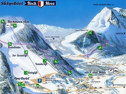 Neuleutasch Zimní Alpy