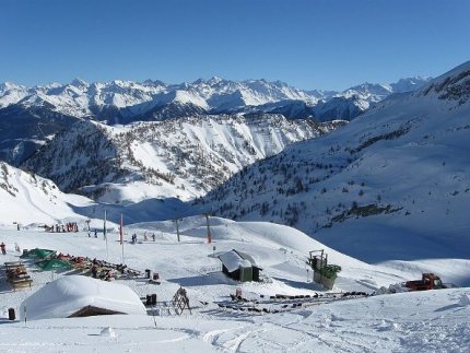 Ovronnaz Zimní Alpy