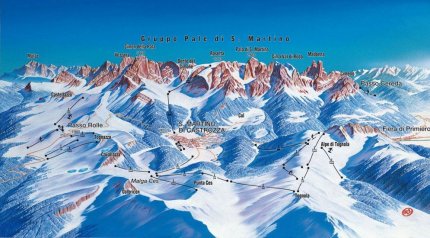 Passo Cereda Zimní Alpy
