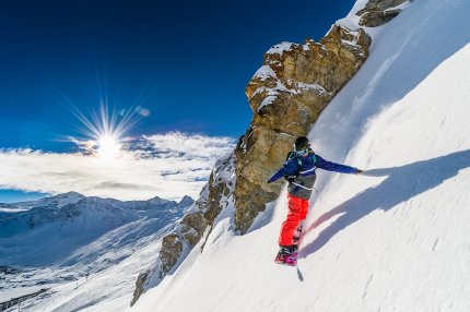 Val d'Isère a Tignes Zimní Alpy