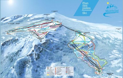 Saint-Jean Montclar Zimní Alpy