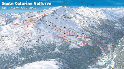 Santa Caterina Valfurva Zimní Alpy