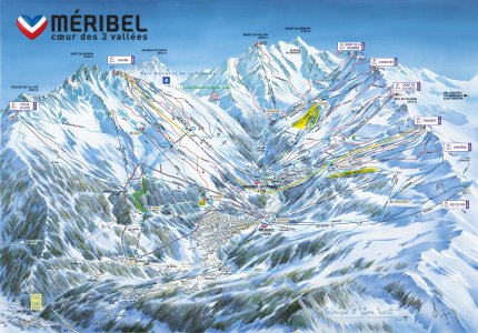 Meribel-Mottaret Zimní Alpy