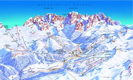 Madonna di Campiglio Zimní Alpy