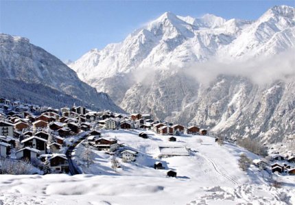 Grächen Zimní Alpy