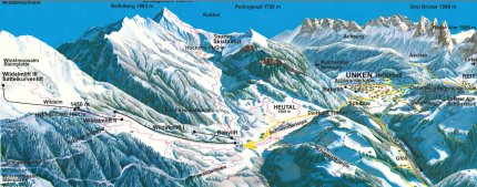 Unken-Heutal Zimní Alpy