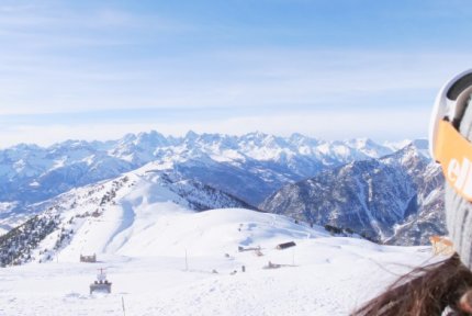 Montgenèvre Skiregion Zimní Alpy