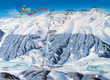 Haider Alm Zimní Alpy
