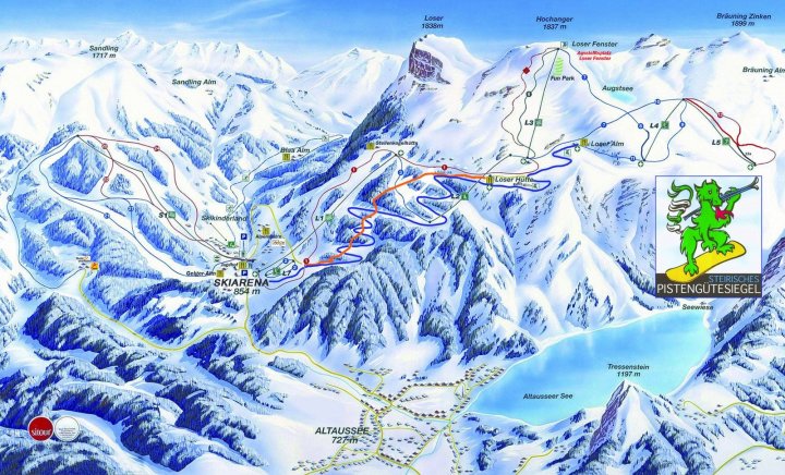 Loser-Altaussee Zimní Alpy