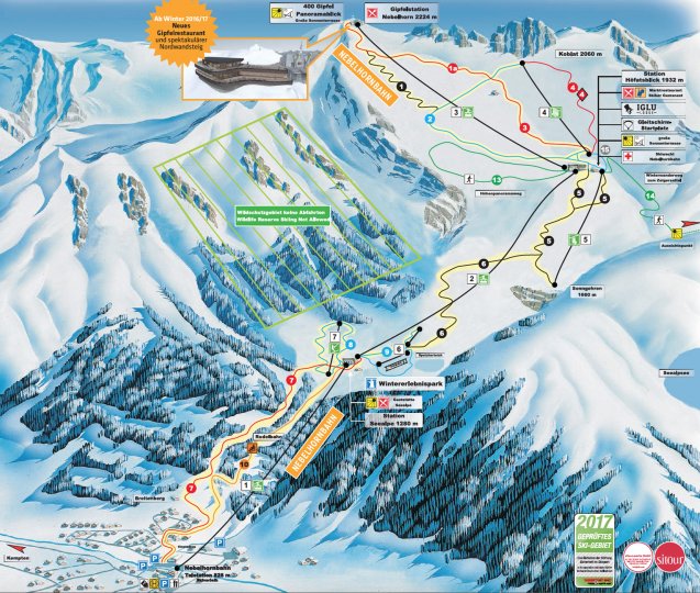 Nebelhorn Zimní Alpy