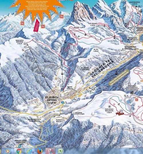 Ortisei/St. Ulrich Zimní Alpy