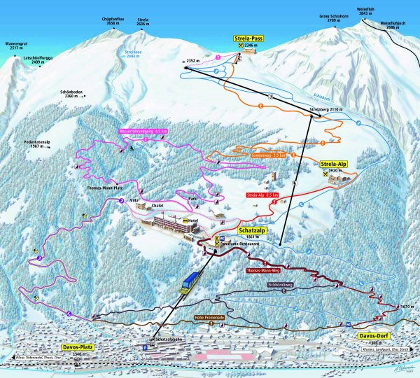 Schaztalp-Strela Zimní Alpy