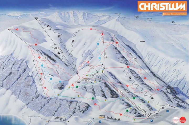 Christlum (Achenkirch) Zimní Alpy