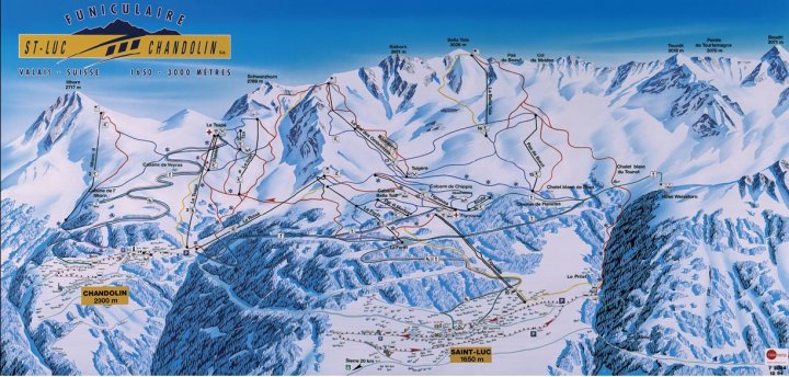 St-Luc–Chandolin Zimní Alpy