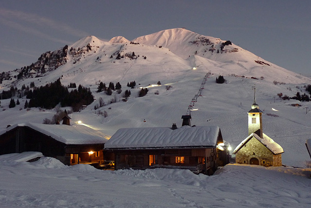 Le Grand-Bornand / Le Chinaillon Zimní Alpy
