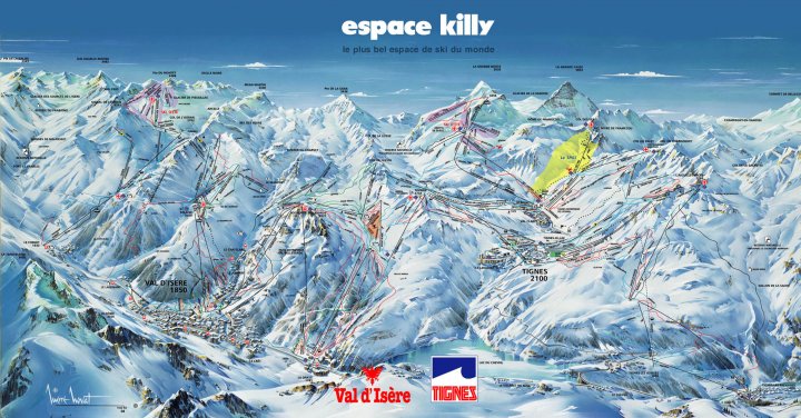 Val d'Isère Zimní Alpy