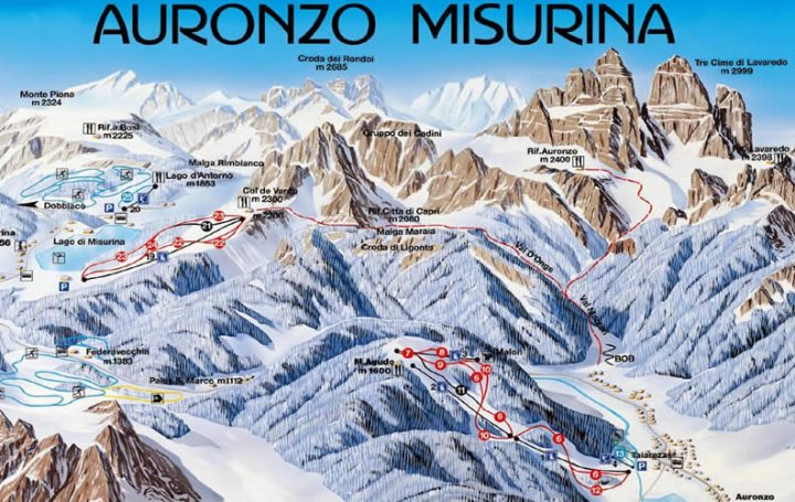 Auronzo Zimní Alpy