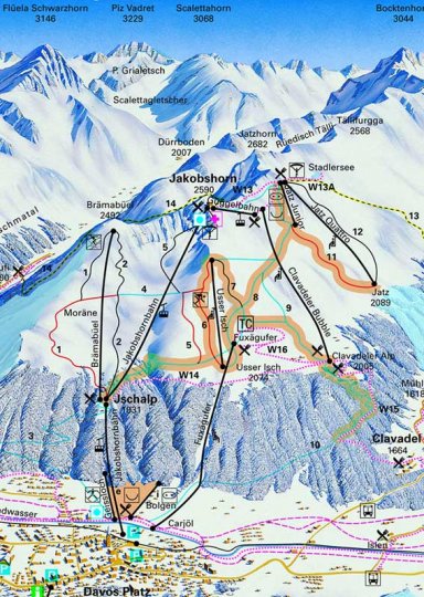 Jakobshorn Zimní Alpy