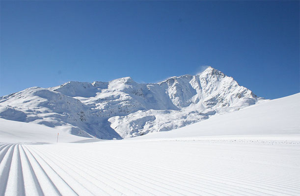 Splügen Zimní Alpy
