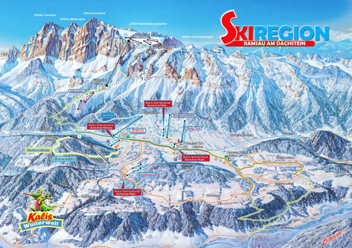 Ski resort Ramsau am Dachstein – Rittisberg Zimní Alpy