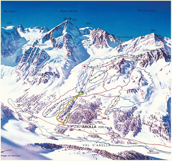 Arolla Zimní Alpy