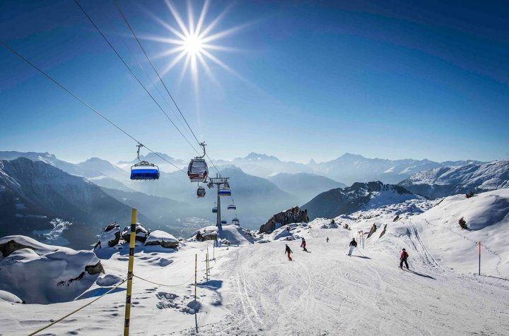 Aletsch Zimní Alpy