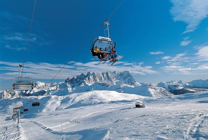 Tre Valli (Alpe Lusia) Zimní Alpy