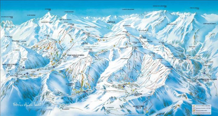 La Toussuire (La Toussuire, Les Bottières, Le Corbier) Zimní Alpy
